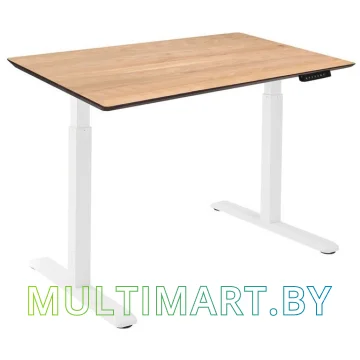 Стол для работы стоя ErgoSmart Wooden Electric Desk 1300х750х27 мм (дуб натуральный/белый)